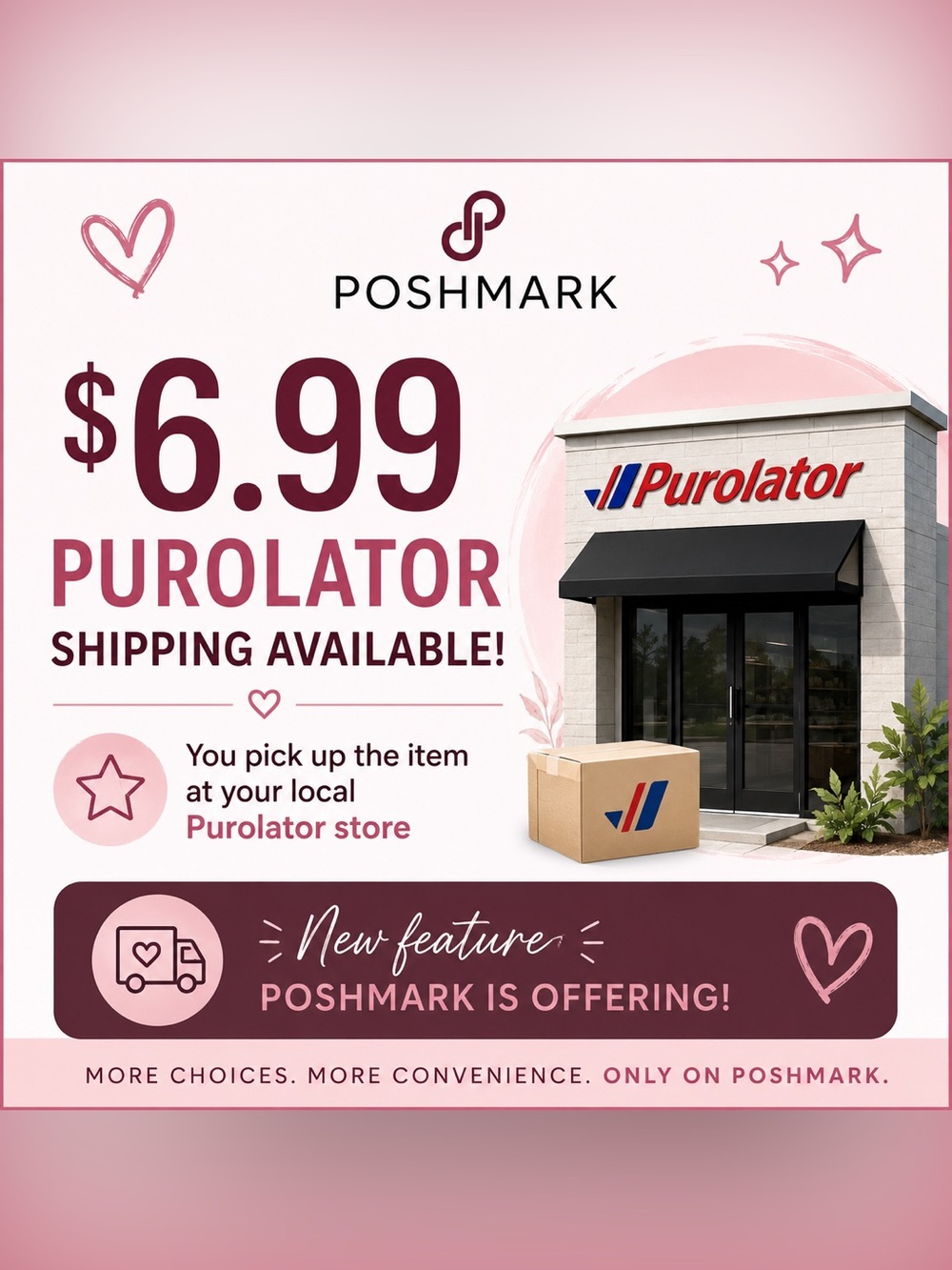 $6.99 Purolator shipping
